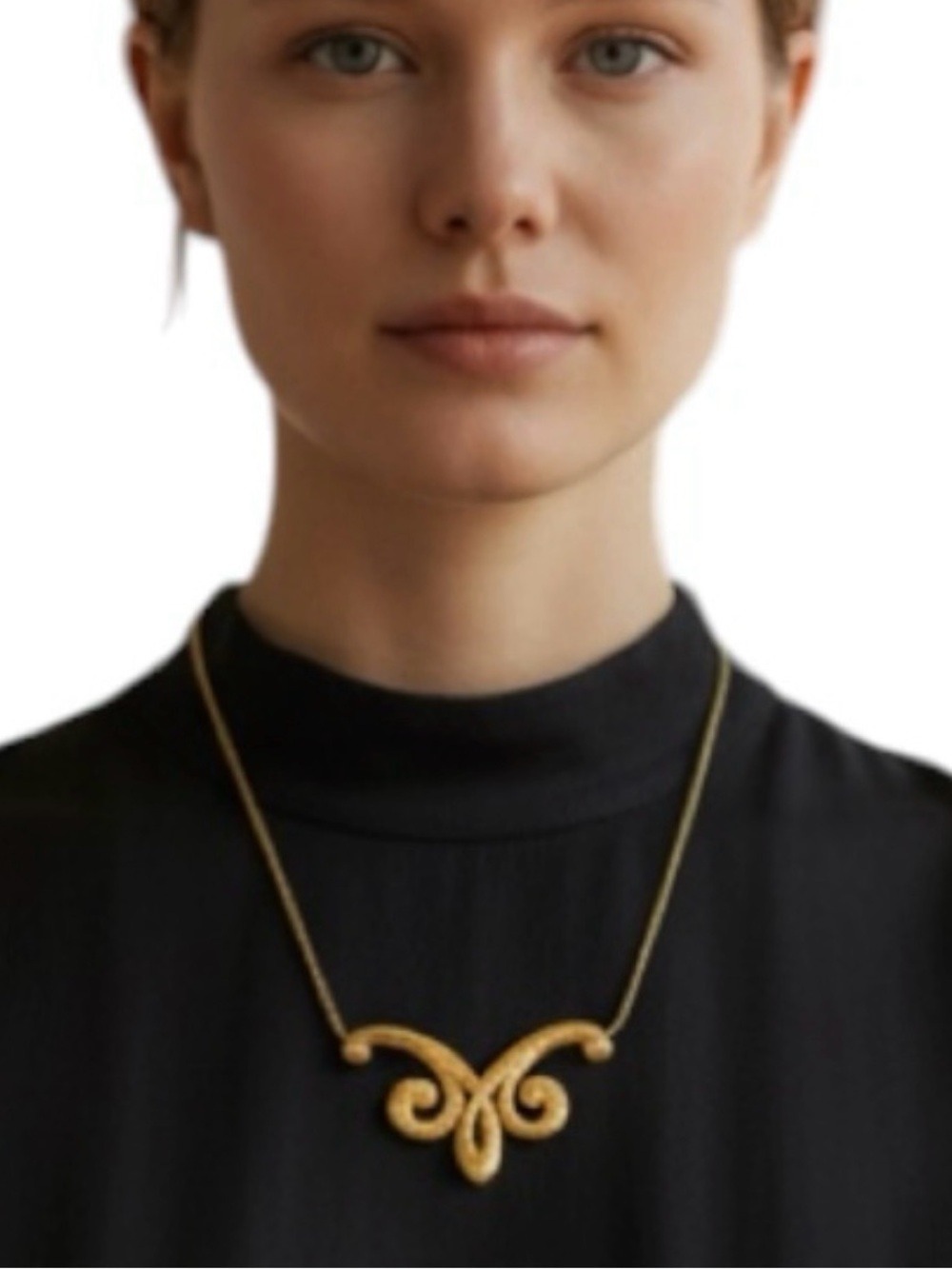 Brighton VERSAILLES ROYALE Gold Tone Sculpted Necklace